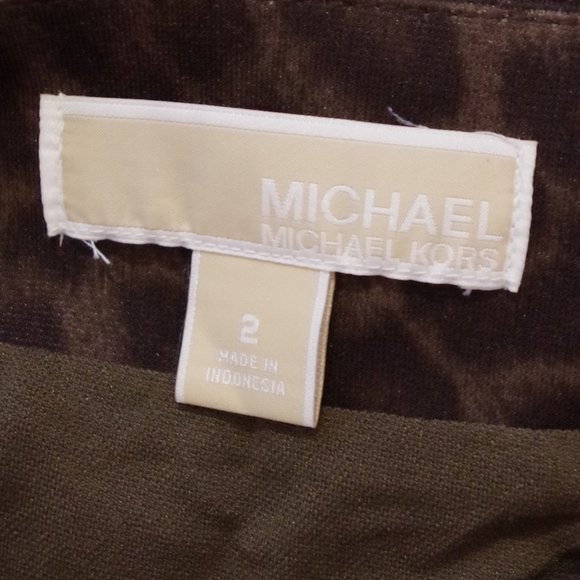 MICHAEL Michael Kors Ponte Knit Animal Print Pencil Skirt- Sz. 2 - Picture 6 of 7